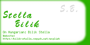 stella bilik business card